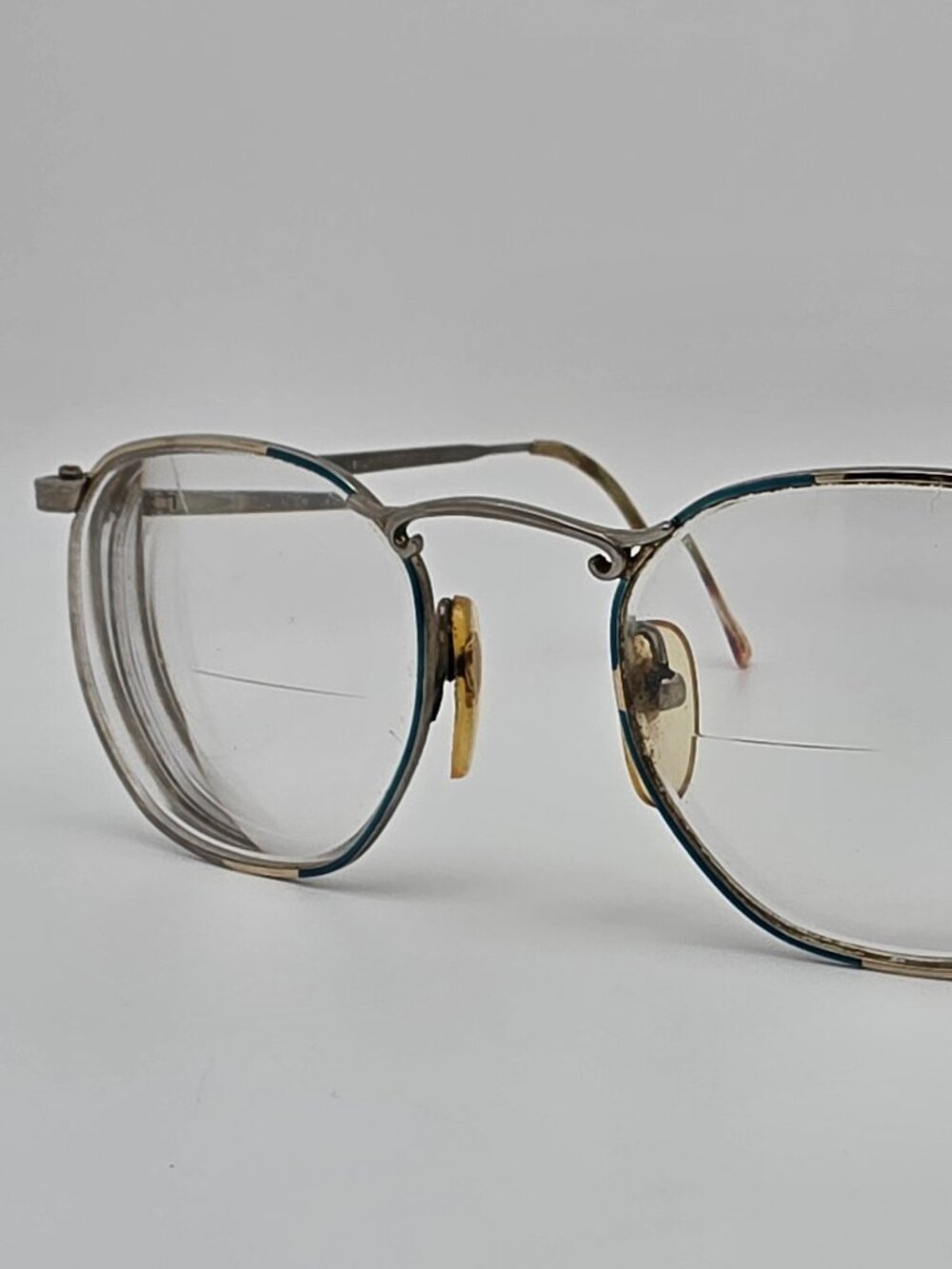Perry Ellis PE-602-02 Turquoise Silver Eyeglasses Frame w/ Flexhinge 50-20-140